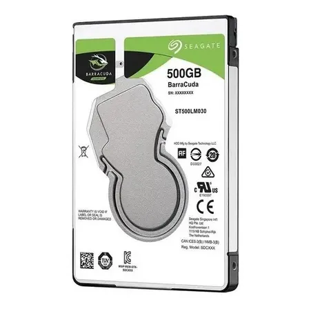 Disco Rígido Interno Seagate Barracuda St500lm030 500gb 2.5 Prateado
