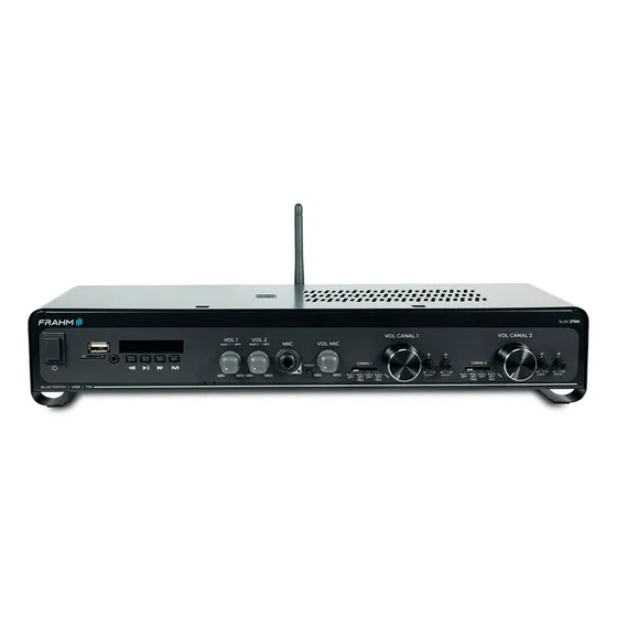 Amplificador Frahm Slim 2700 Optical - Som Ambiente Cor Preto Potência de saída RMS 160 W