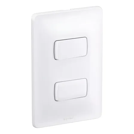 Interruptor Paralelo Duplo Pial Legrand Zeffia Branco 680106 10A