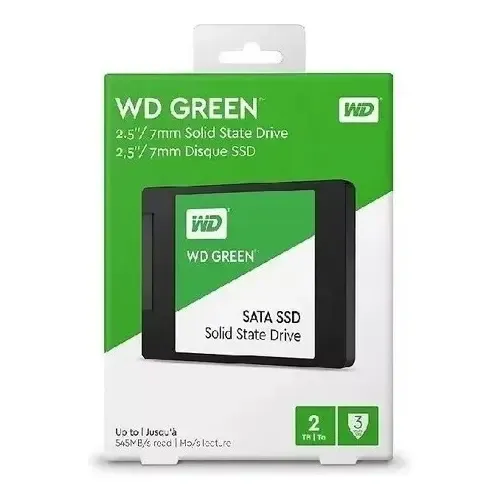 interno Western Digital WD Green WDS200T2G0A 3 2TB preto