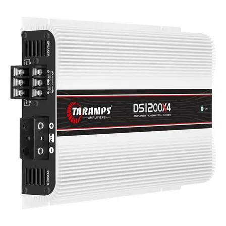Modulo Taramps Ds 1200x4 2 Ohms Amplificador 1200w Rms 4 Canais Som Automotivo