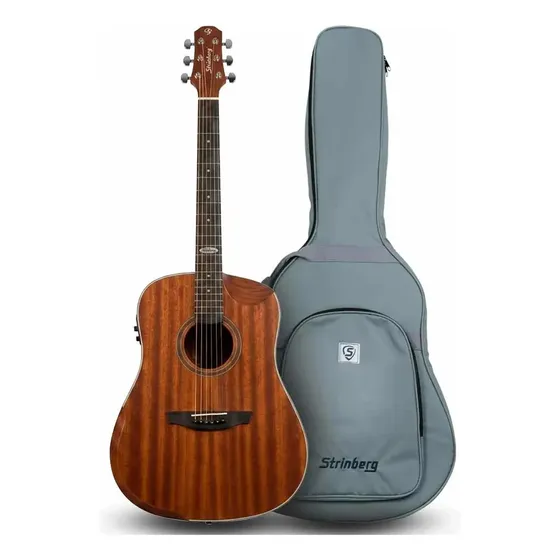 Violão Strinberg Galaxy SD301 MGS Eletroacústico 6 Cordas Mahogany Satin