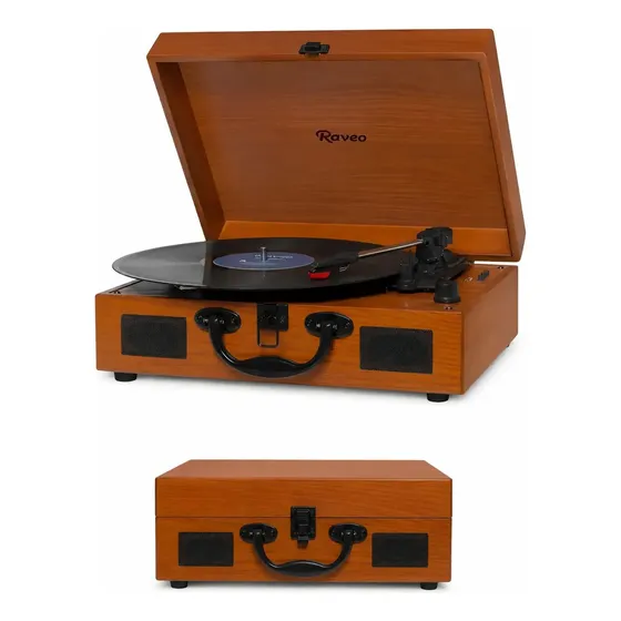 Vitrola Raveo Sonetto Wood Marrom -Bivolt