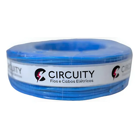 Cabo Unipolar Flexível Circuity 2.5mm Azul Rolo 100m 750V Cobre Antichama