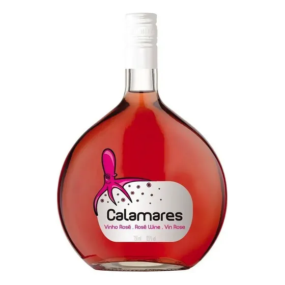Vinho português rosè meio seco Calamares 750ml