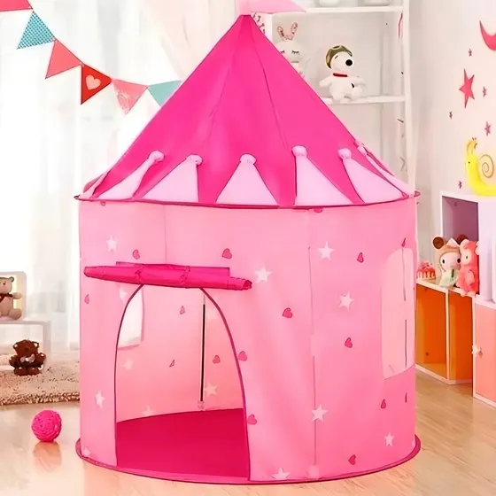 Castelo cabana barraca princesa infantil menina brinquedo 99 Toys rosa