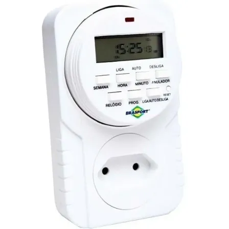 Timer Digital Brasfort Bivolt. 8771 16 Programações