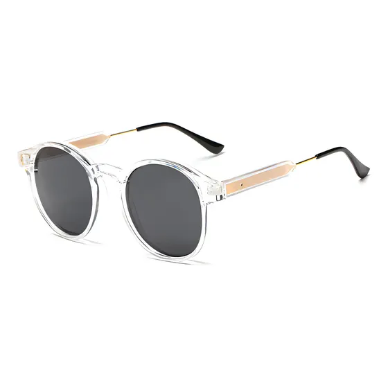 Óculos de Sol Bulier Modas California Transparente Lente Preta Uv400