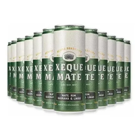 Kit 12 Bebida Mista De Rum Xeque Mate Draft - 355ml
