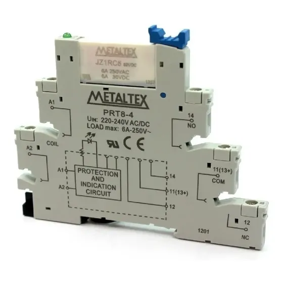 Interface Acoplador à Relé com LED e alimentação 220V - PRZ-1R-220 Metaltex