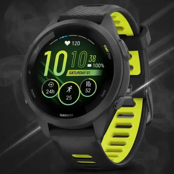 Relógio Garmin Forerunner 265s Music Gps Corrida Bike 42mm Preto