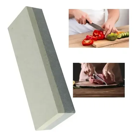 Pedra Dupla Face 8pol 200mm Brasfort Para Afiar Facas E Canivetes