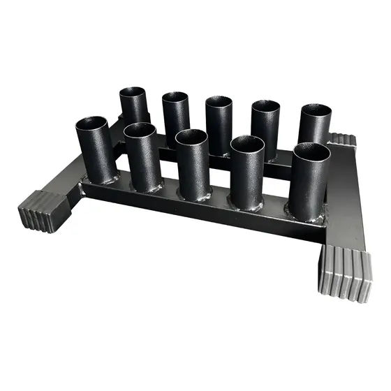 Suporte Olímpico 10 Barras Iron Force Fogueteiro Academia Aço
