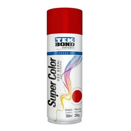 Tinta Spray Uso Geral 350ml Vermelho Tekbond