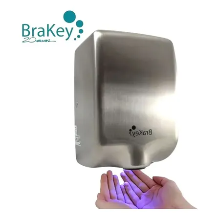 Secador de Mãos Automático Brakey 1250W Aço Inoxidável