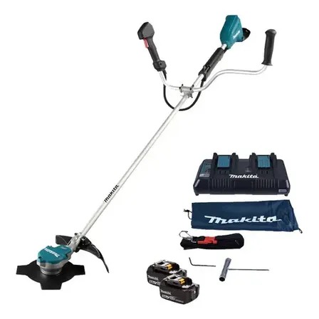 Aparador De Grama Roçadeira A Bateria 18v Makita Dur368azc Cor Azul-turquesa
