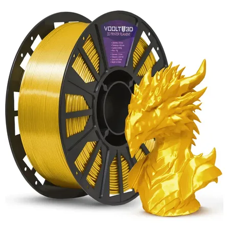 Filamento PLA Dourado V-Silk High Speed Premium - 1Kg