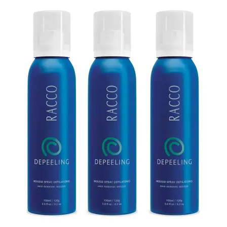 Kit Com 3 Mousse Depeeling 150ml Cada - Racco