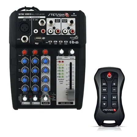Mesa Stm1003 3 Canais Sd Fm Bt Usb Controle Stetsom Sx Full