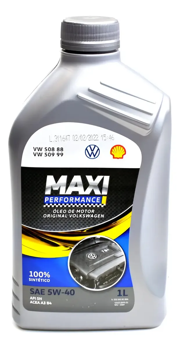 Oleo Motor 5w40 508 88 Shell Maxi Performance Vw Gs55553r2