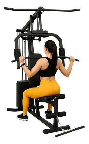 Estação De Musculação Bonafit 45kg Aço Preta Academia