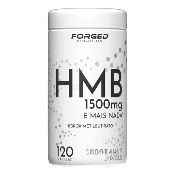 HMB 1500mg – Hidroximetilbutirato 120 Cápsulas Alta Concentração – Forged Nutrition