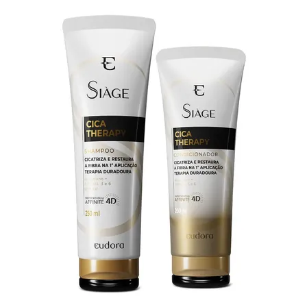 Kit Siàge Cica-therapy: Shampoo 250ml + Condicionador 200ml
