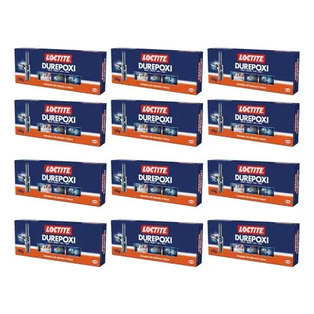 Massa Adesiva Epóxi Cinza Loctite 100g Kit 12 Modelagem E Vedação