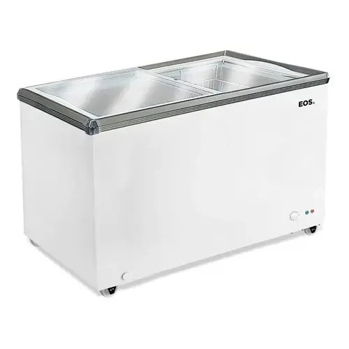 Freezer Expositor Horizontal Eos 247l Dupla Ação Eeh300xx Cor Branco 220v