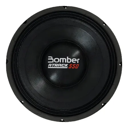 Alto Falante Bomber 12 Pol Woofer Atrack 550w Rms 4 Ohms Cor Preto