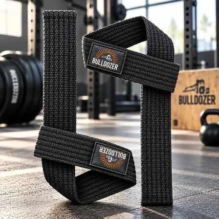Strap Par Academia Musculação Bulldozer 100% Algodão Costura Dupla