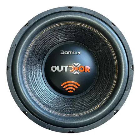 Alto Falante Bomber Outdoor 12 Polegadas 500 Watts Rms 4 Ohms Subwoofer Caixa Trio Som Automotivo Cor Preto