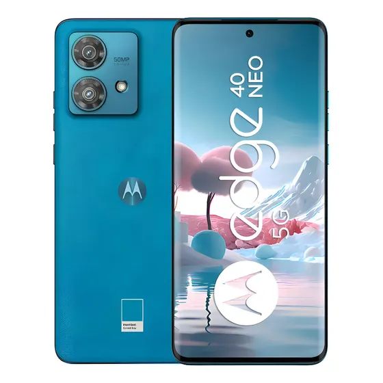 Smartphone Motorola Edge 40 Neo 5G 256GB 8 RAM 50MP Ultra-Pixel AI Camera IP68 NFC Caneel Bay