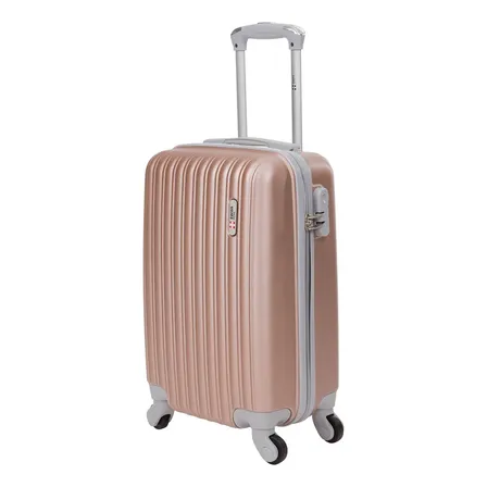 Mala De Bordo 10kg Abs Rodas 360° Removíveis Londres Swiss Move Rose