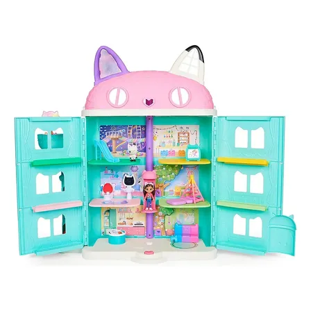 Casinha De Boneca Sunny Gabbys Dollhouse Azul-turquesa Com Figura E Sons