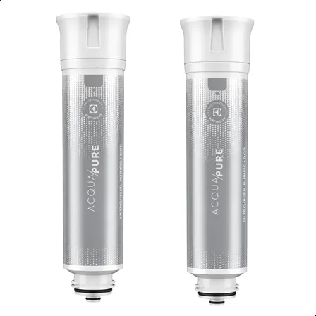 Kit 2 Refil De Água Acqua Pure Electrolux Pe12a Pe12b Pe12g PC01X, Cor Marrom-claro