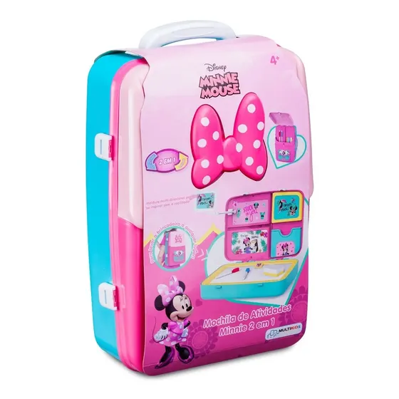 Mochila De Atividades Minnie BR1588 Com Acessórios Multikids