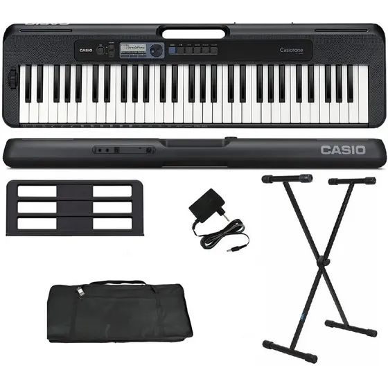 Kit Teclado Casio Ct-s300 Capa Suporte