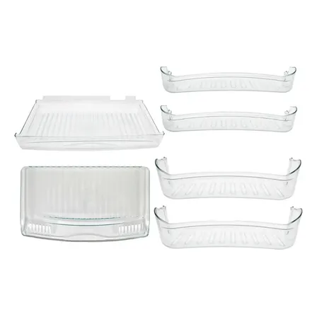 Kit C/6 Peças De Acrilico Da Geladeira Consul Cra30fb Cra30f