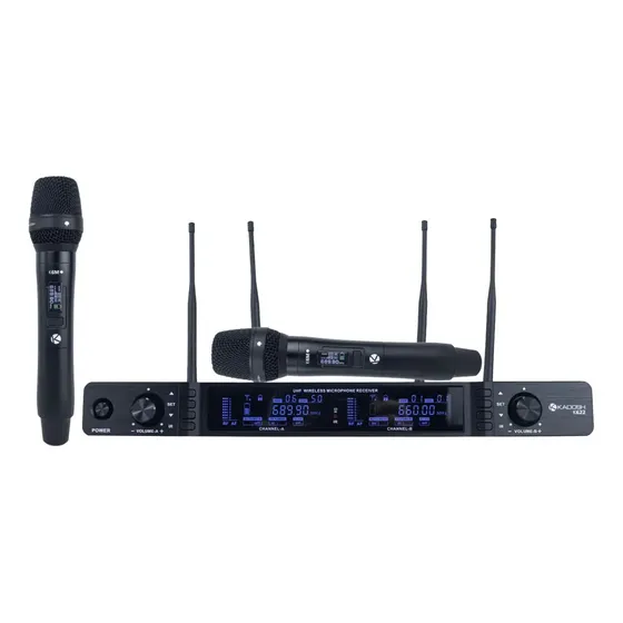 Microfone Sem Fio Duplo Kadosh K622m Uhf