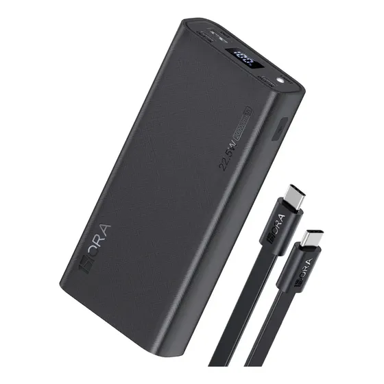 Power Bank 20000mah Carregador Super Rápido 20w Portátil Preto