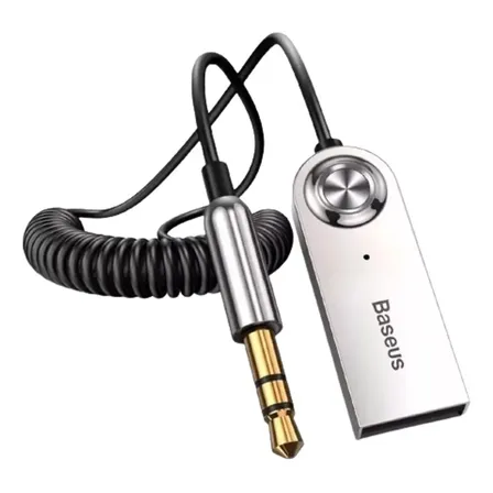 Baseus Bluetooth P2 Auxiliar Usb Cinza Adaptador Receptor