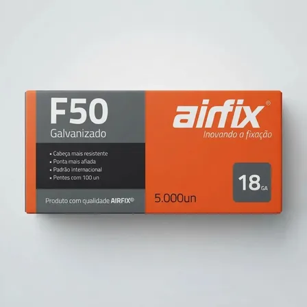 Pino 50mm F-50 P/pinador Pneumático 5000 Unid F50 Airfix Fix Cor N/a