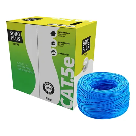 Cabo De Rede Furukawa Cat 5e Caixa 305m Cmx Soho Plus Azul