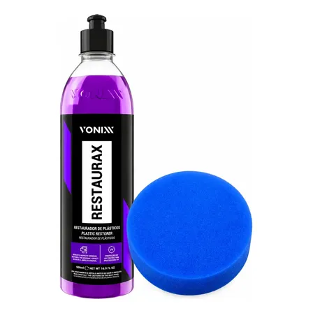 Revitalizador Plásticos Vonixx Restaurax 500ml + Aplicador