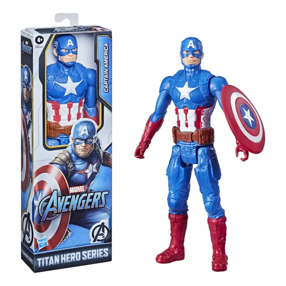 Boneco Capitão América Marvel Avengers E7877 30 Cm Hasbro