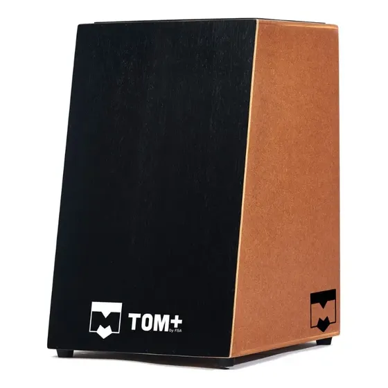 Cajon Fsa Tom Carron Inclinado Profissional Acústico Cor Preto