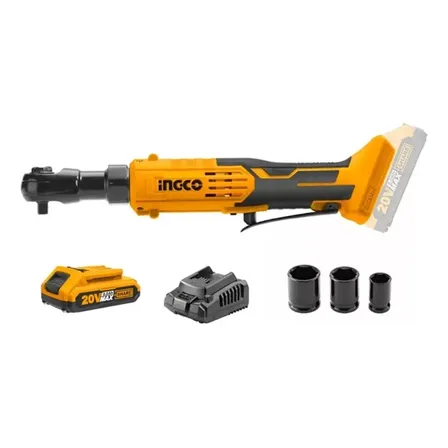 Chave Catraca Elétrica Ingco 3/8 Amarela S/bateria E Carregador Amarelo