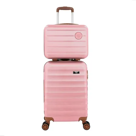 Kit Mala De Viagem Bordo Mão Pequena 10kg Abs Cadeado 360