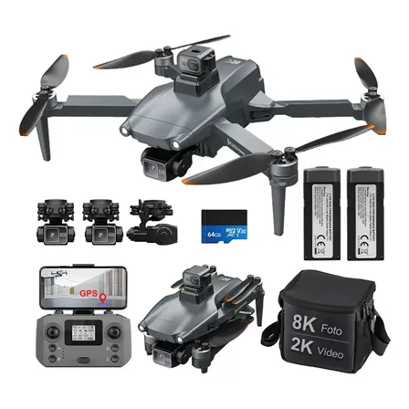Mini Drone SJRC L600 Pro Max 8K com Câmera e 2 Baterias